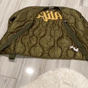 Alife Olive Green Quilted Puffer Jacket